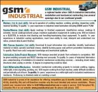 We're hiring at GSM Industrial