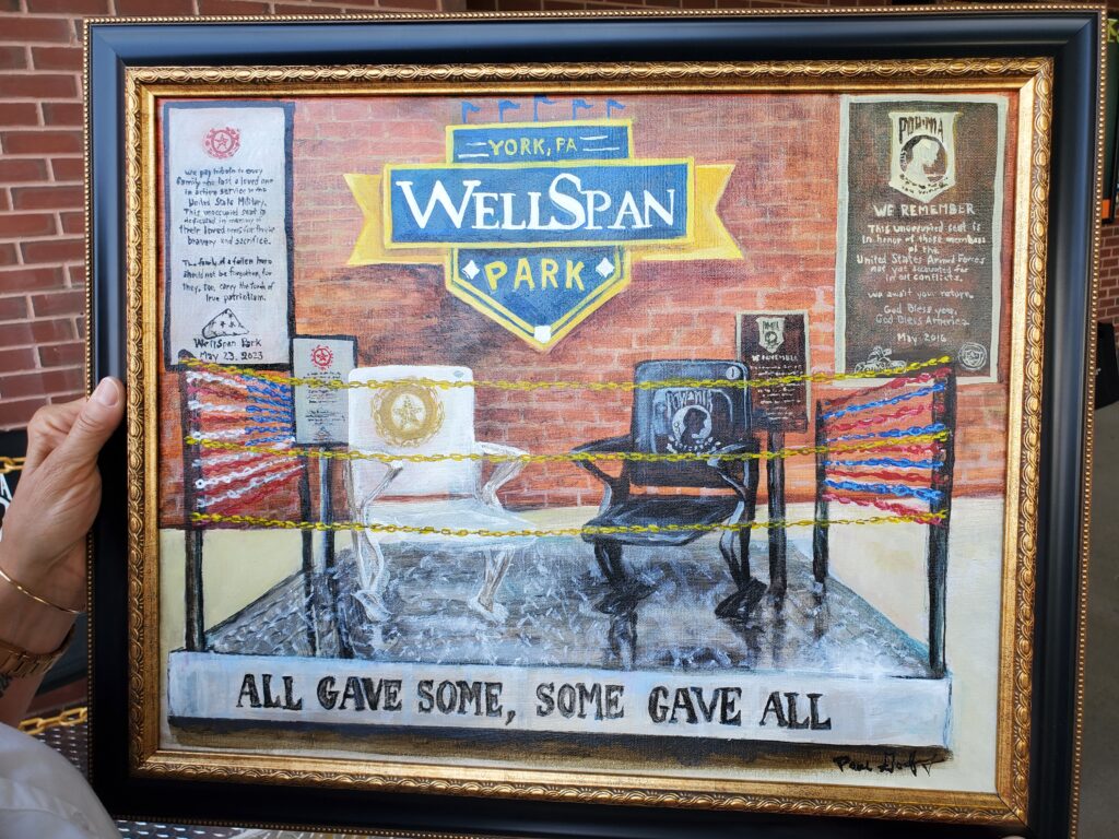 Veterans memorial at WellSpan Park