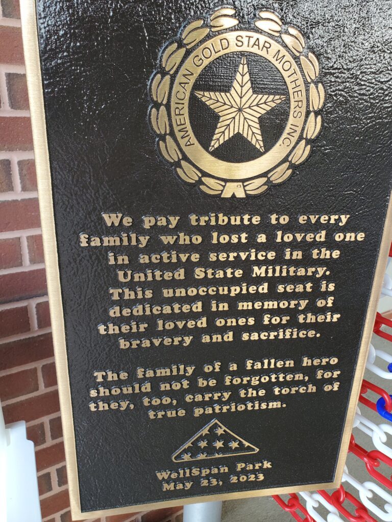 Veterans memorial at WellSpan Park