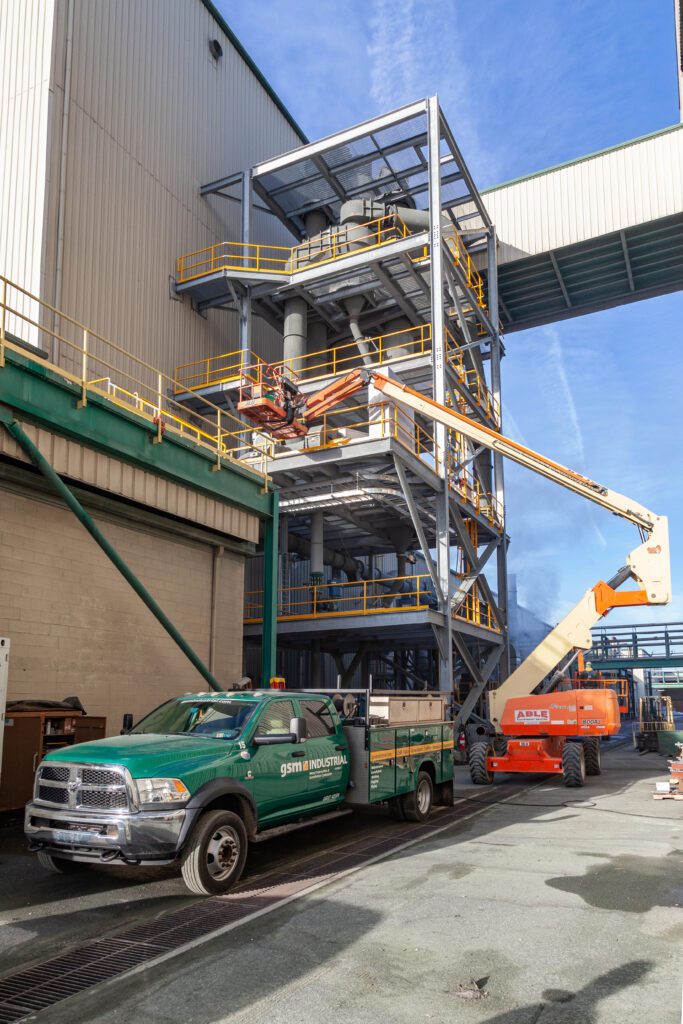 Equipment tower at GAF